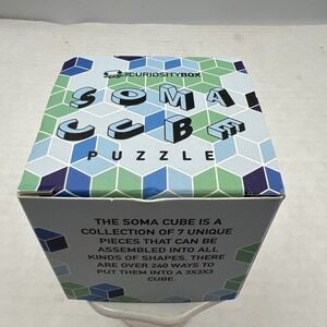 New in Box Soma Cube 240 Solutions  Unique Puzzle  Curiosity Box by Vsauce‎